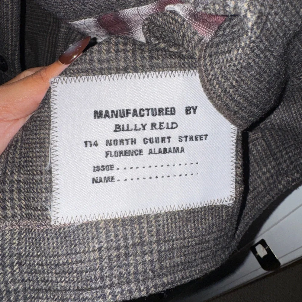 NWT Billy Reid Made in Italy Wool Plaid Shirt Jacket Size L